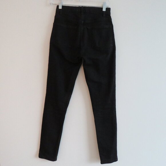 REFORMATION Serena High Skinny Crop Jeans in Black - Size US 24 - Picture 10 of 15